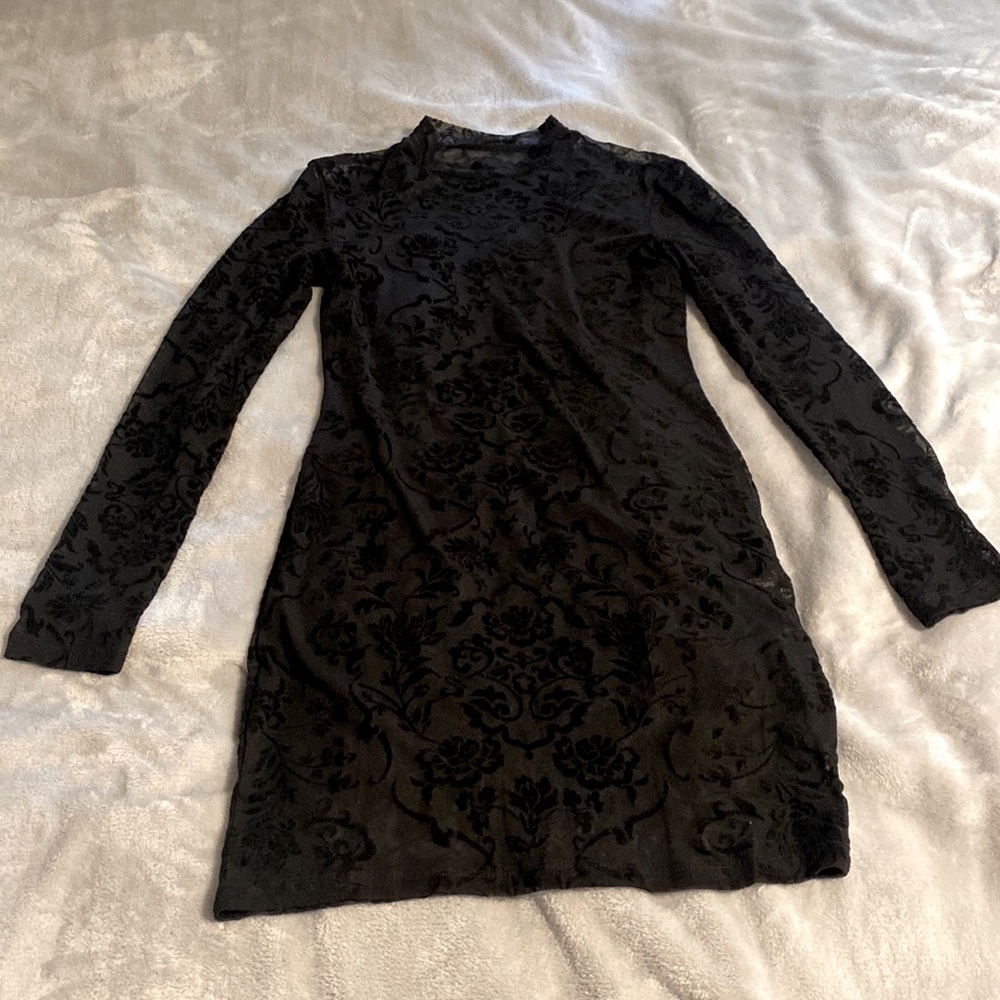 Black translucent dress for sale